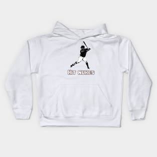 Baseball hit nukes Kids Hoodie